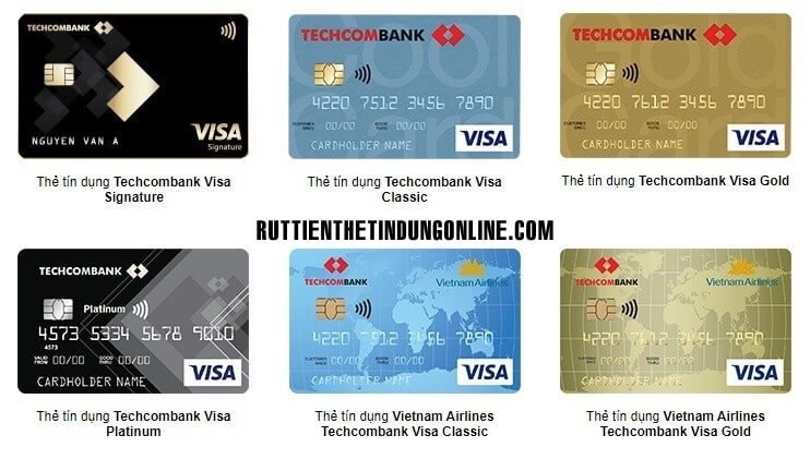 Biểu phí hàng năm các loại thẻ ngân hàng Techcombank