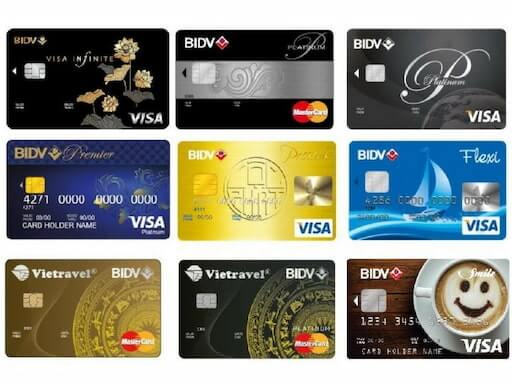 Các loại thẻ ATM BIDV