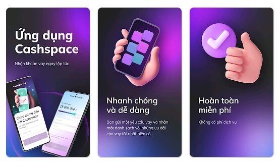 Thông tin khoản vay tiền tại Cashspace