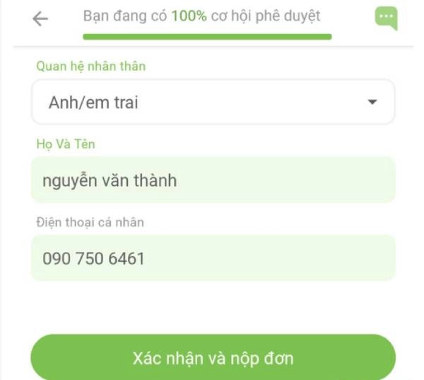 Cung cấp người thân tham chiếu