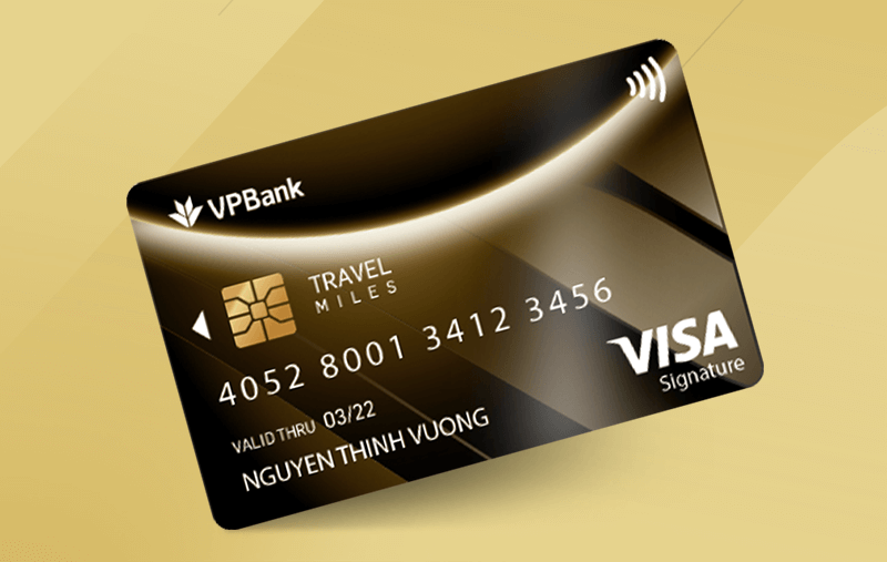 Thẻ tín dụng VPBank Visa Platinum Travel Miles