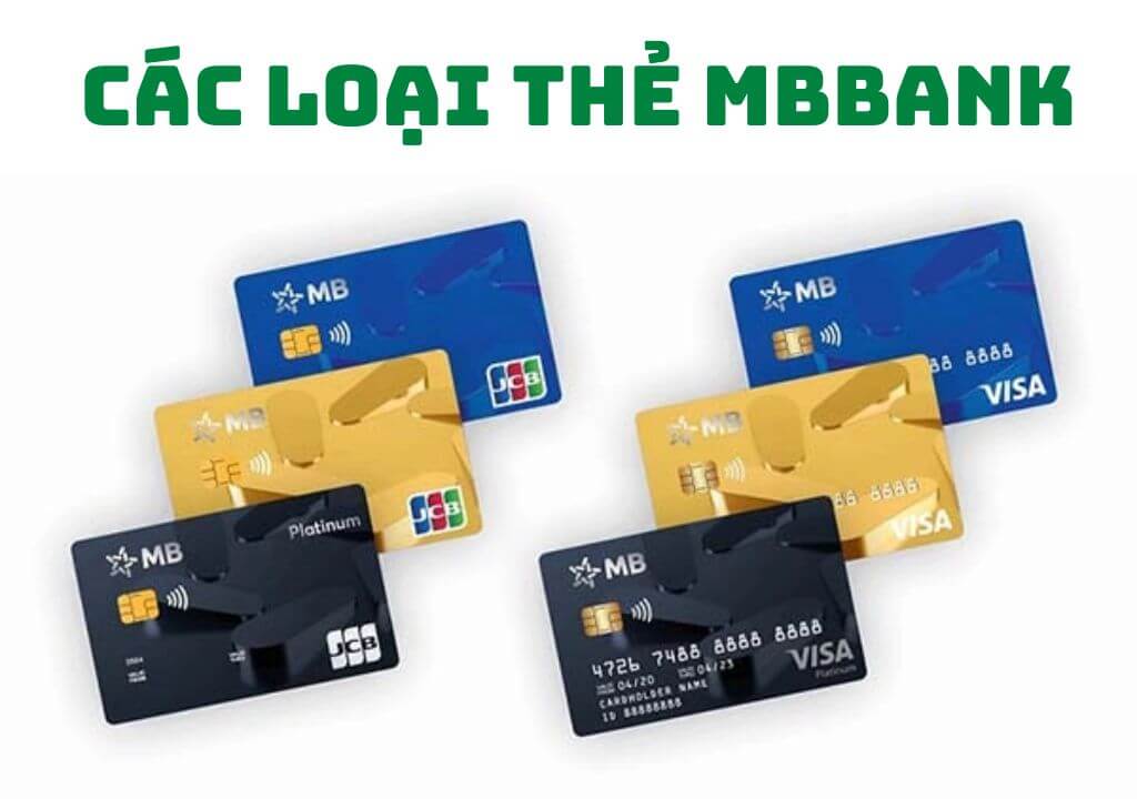Các loại thẻ Visa MB bank phổ biến