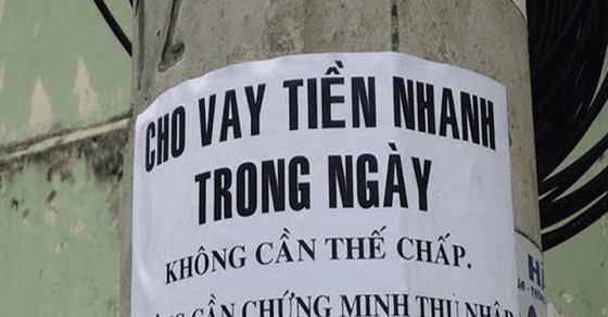 Các hình thức vay nóng xã hội đen