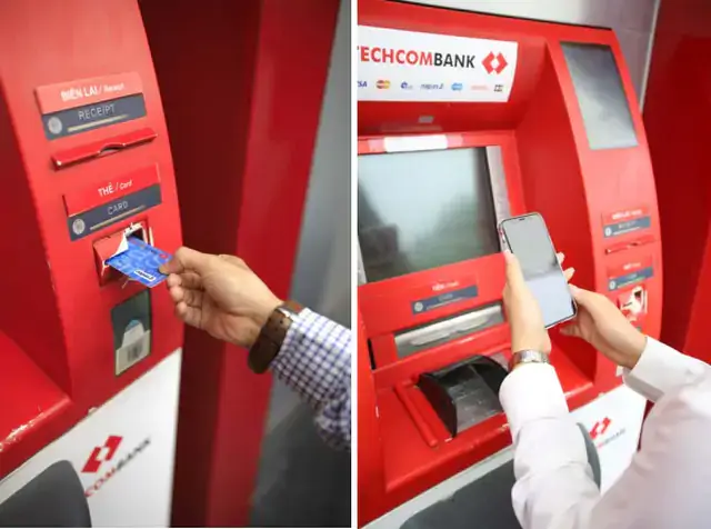 Phí rút tiền Techcombank tại cây ATM