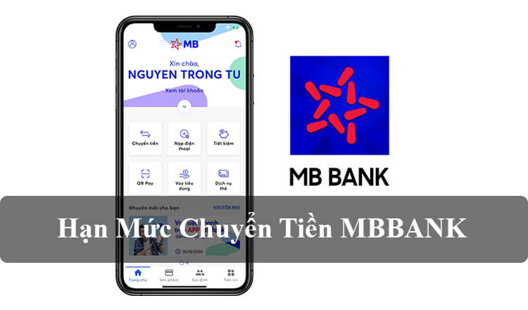 Hạn mức chuyển tiền MB bank