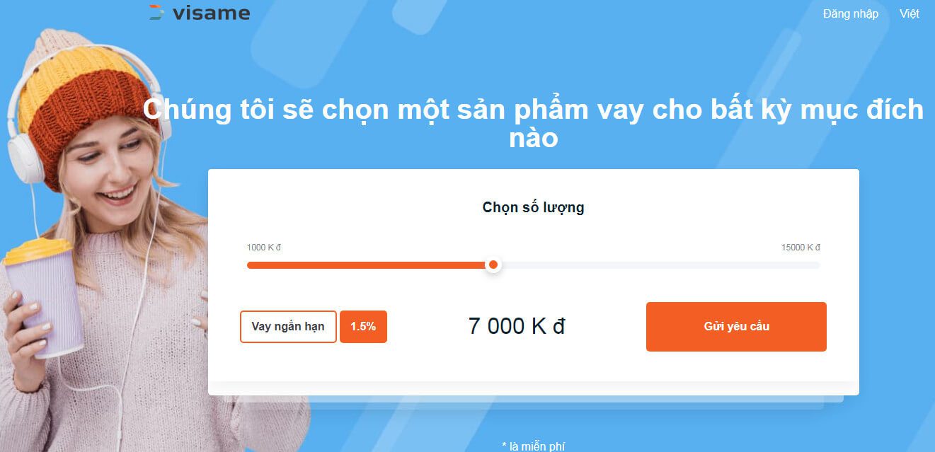 Quy trình đăng ký vay tiền Visame