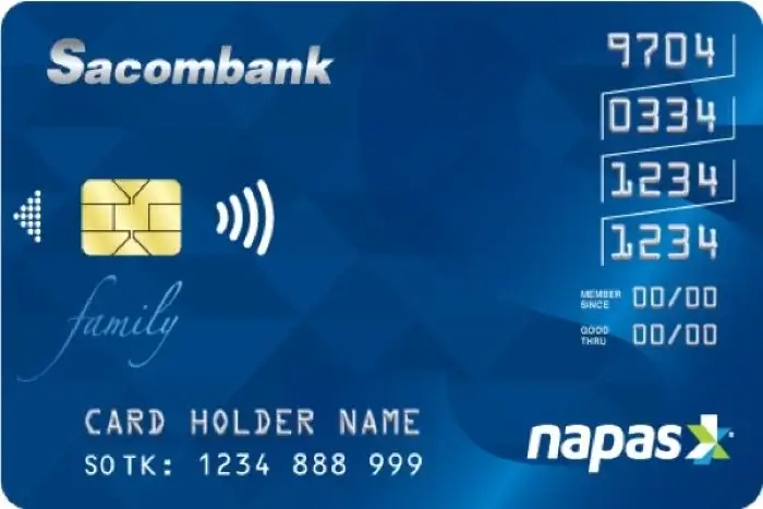 Số thẻ Sacombank là gì?