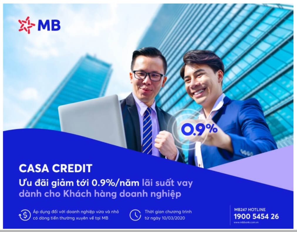 Ưu đãi lãi suất ngân hàng MB BANk