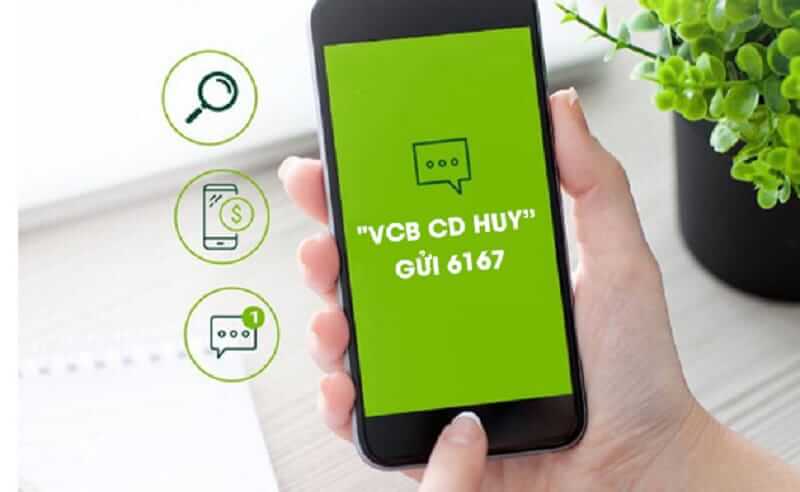 hủy SMS Banking Vietcombank qua tin nhắn SMS