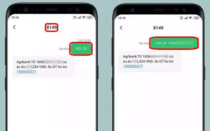 Phí dịch vụ SMS Banking AgriBank bao nhiêu?