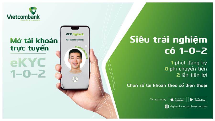 Mở tài khoản ngân hàng Vietcombank online có mất phí không?