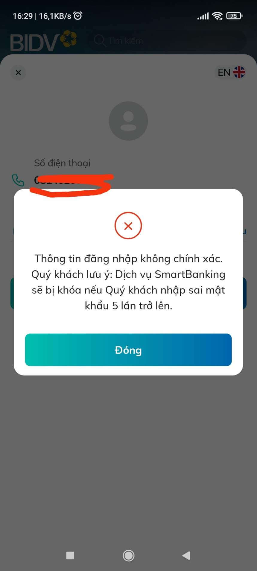 Nguyên nhân tài khoản BIDV Online bị khóa