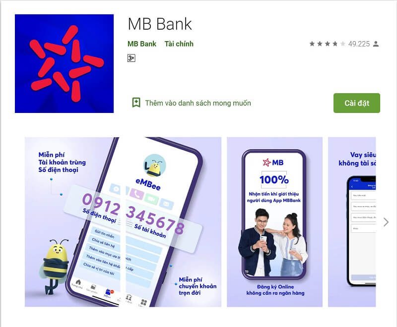 Tải app MB bank