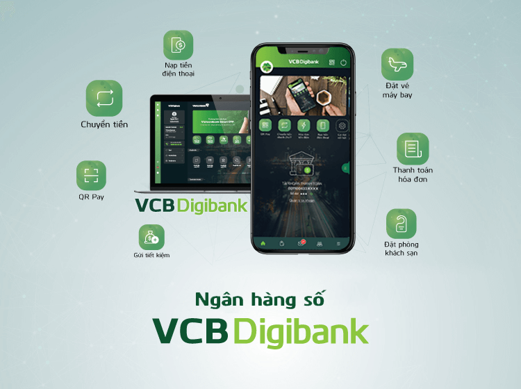 Tính năng của ngân hàng số Vietcombank Digibank