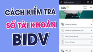 Số tài khoản BIDV